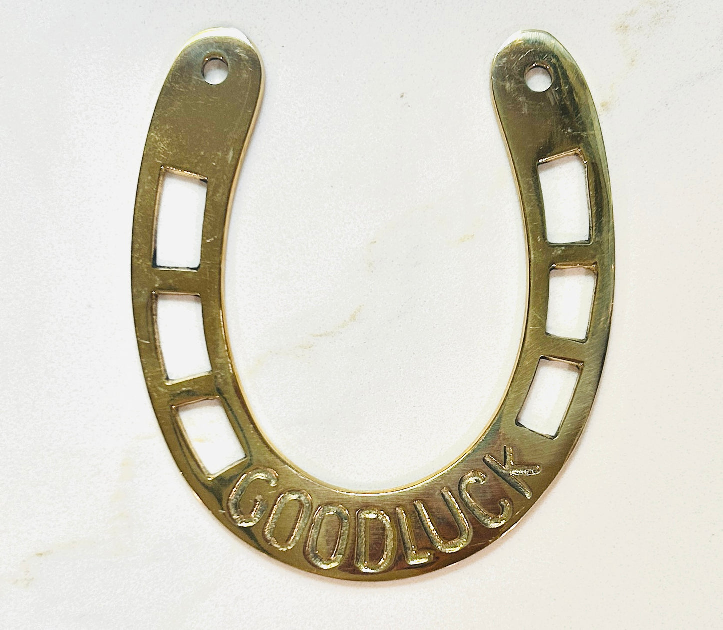 Good Luck Brass Horseshoe