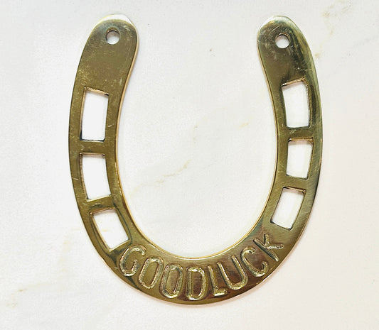 Good Luck Brass Horseshoe