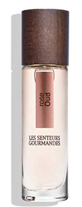 Bottle of Les Senteurs fragrance rose