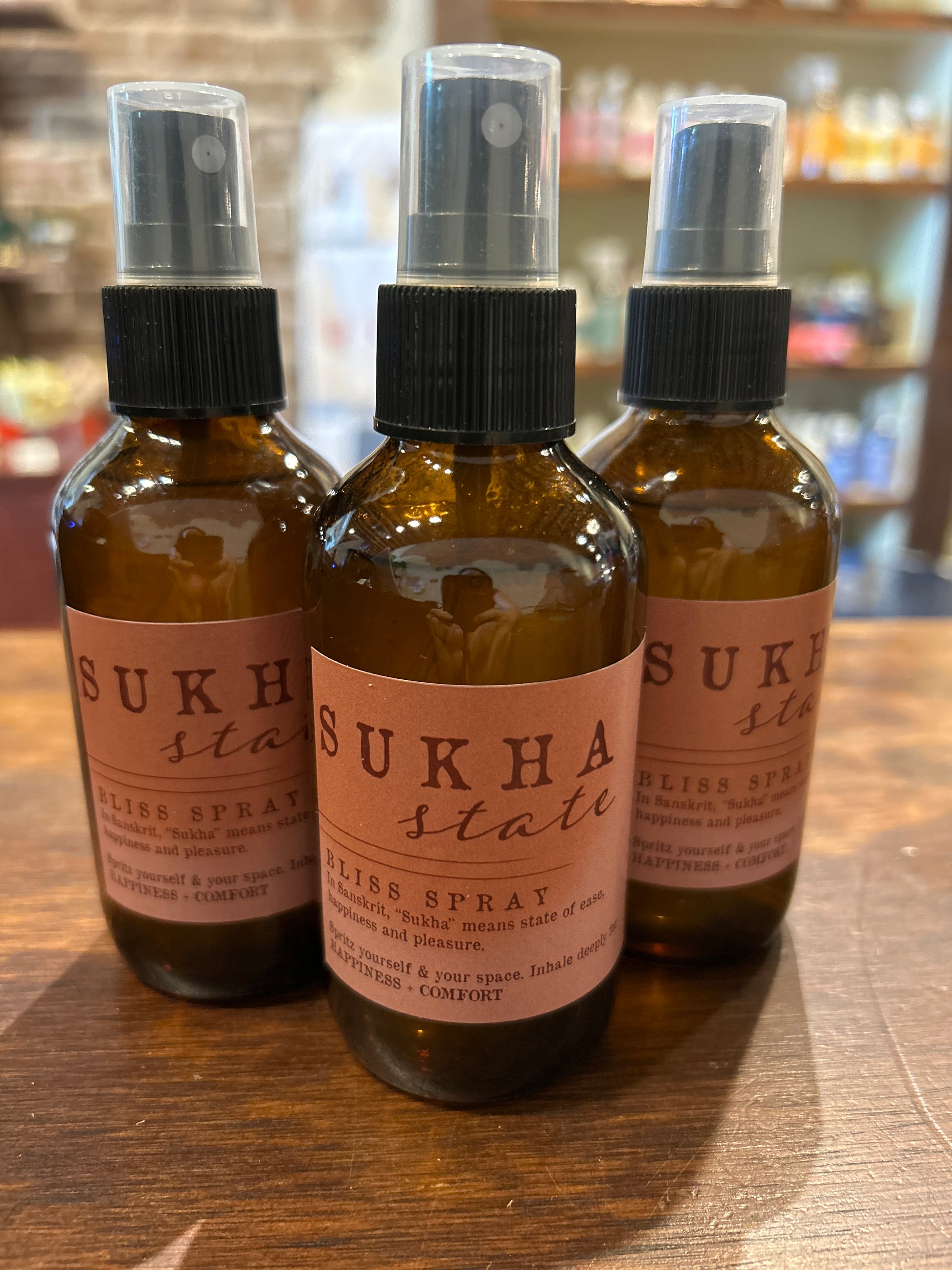 bottle of Sukha State spray