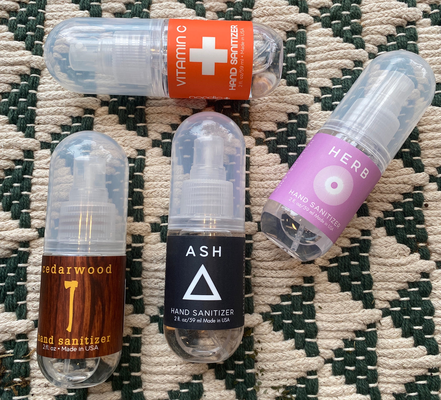An assortment of hand sanitizers