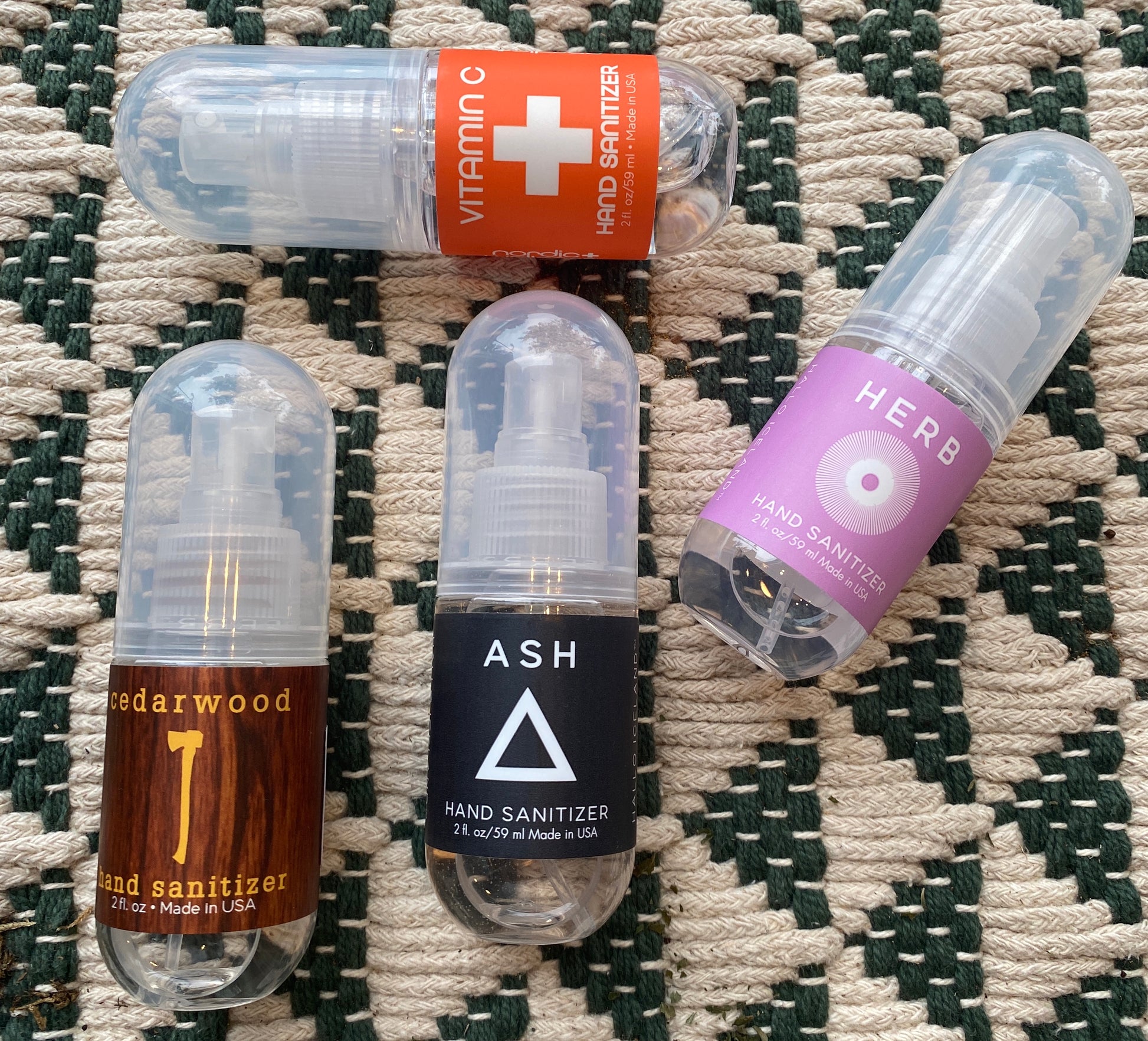 An assortment of hand sanitizers