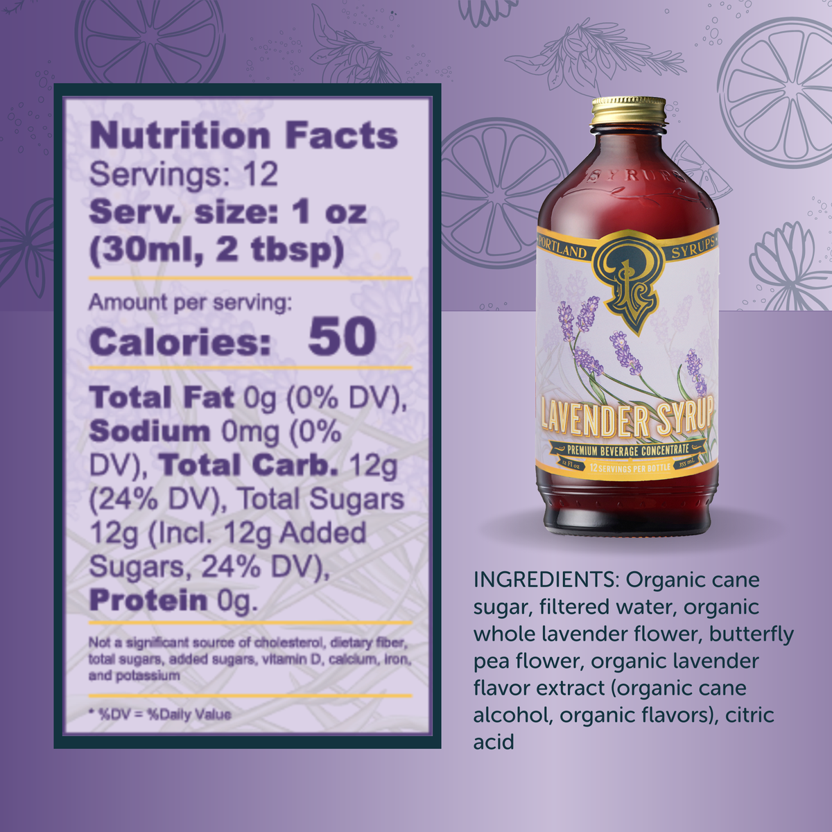 Lavender Syrup 12oz