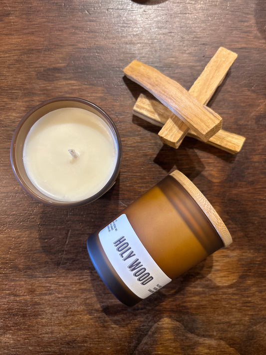 Holy Wood Candle