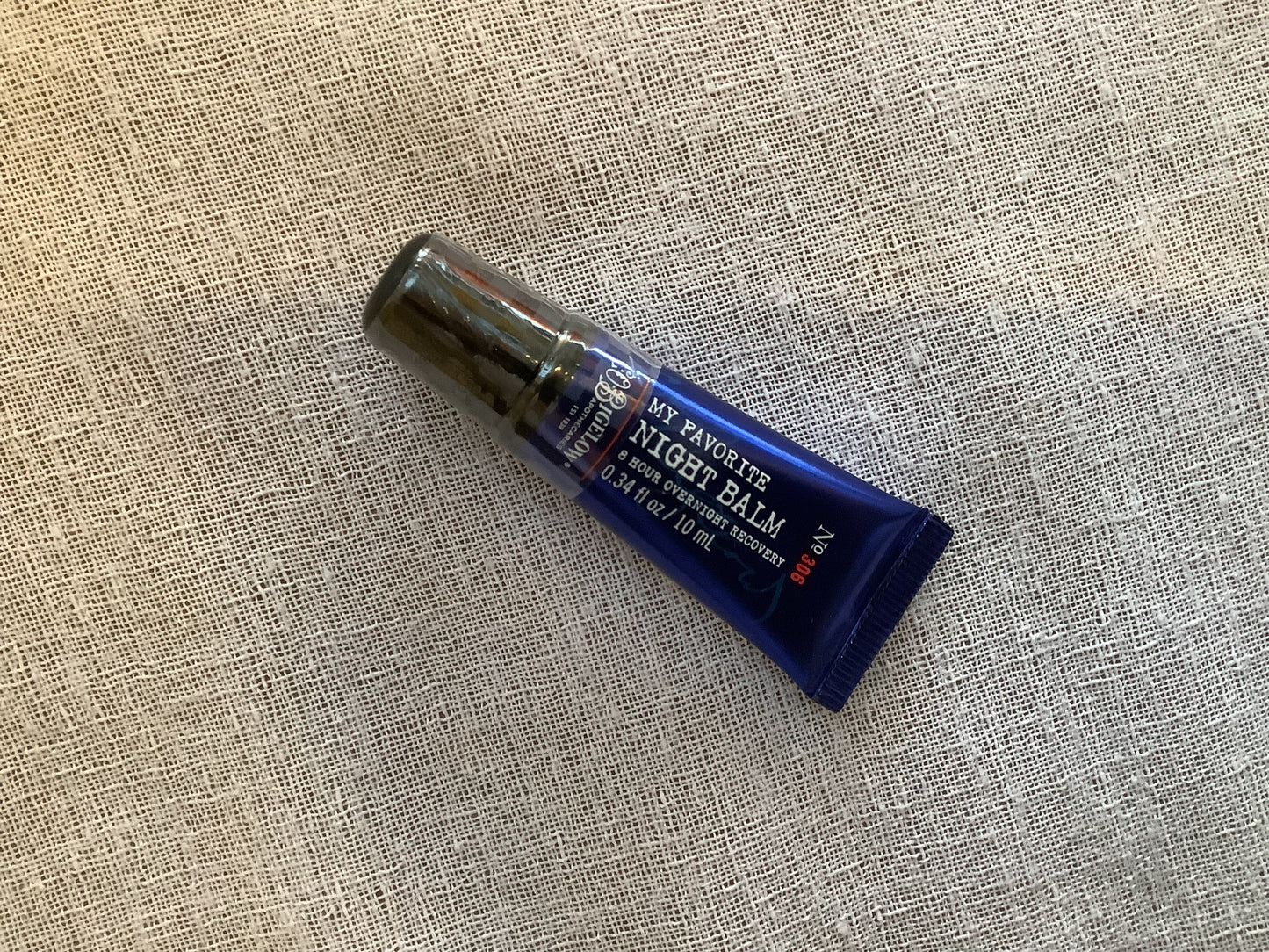 Blue tube of C.O. Bigelow night balm