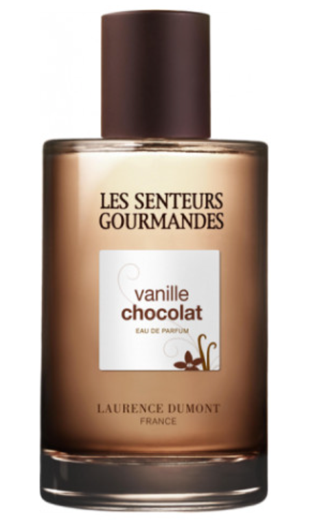 Bottle of Les Senteurs fragrance vanille chocolat
