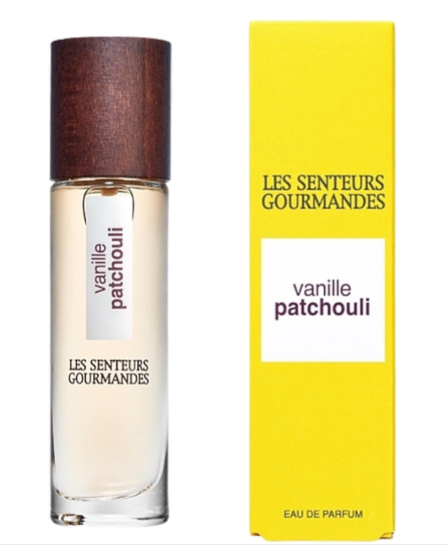 Bottle of Les Senteurs fragrance vanille patchouli 