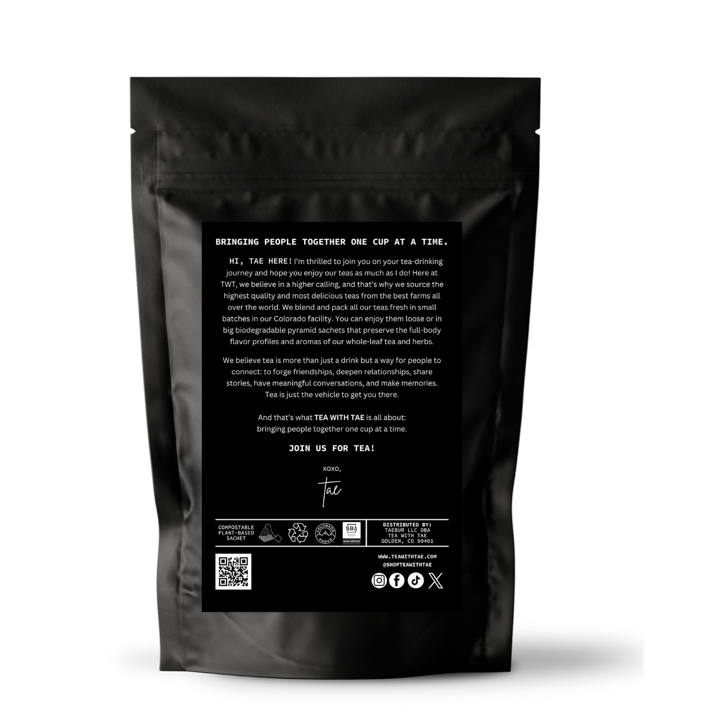 Tea with Tae Nighttime Routine Herbal Tea Pouch