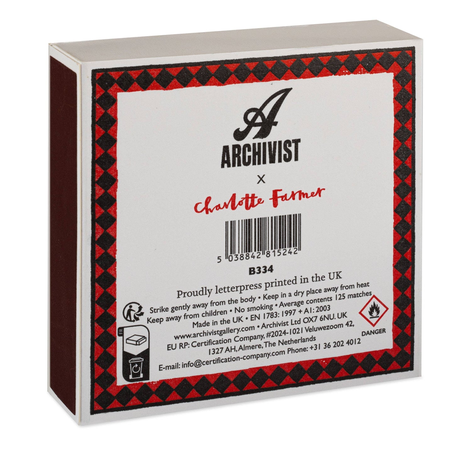Staffordshire Figure | Square - Safety Matches