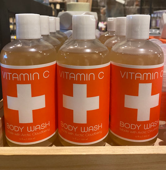 bottle of vitamin c body wash