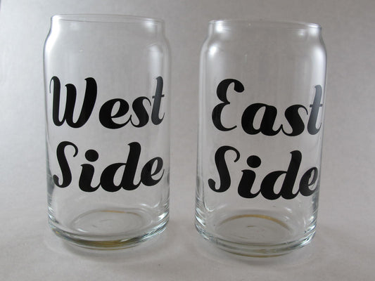 west side and east side glasses